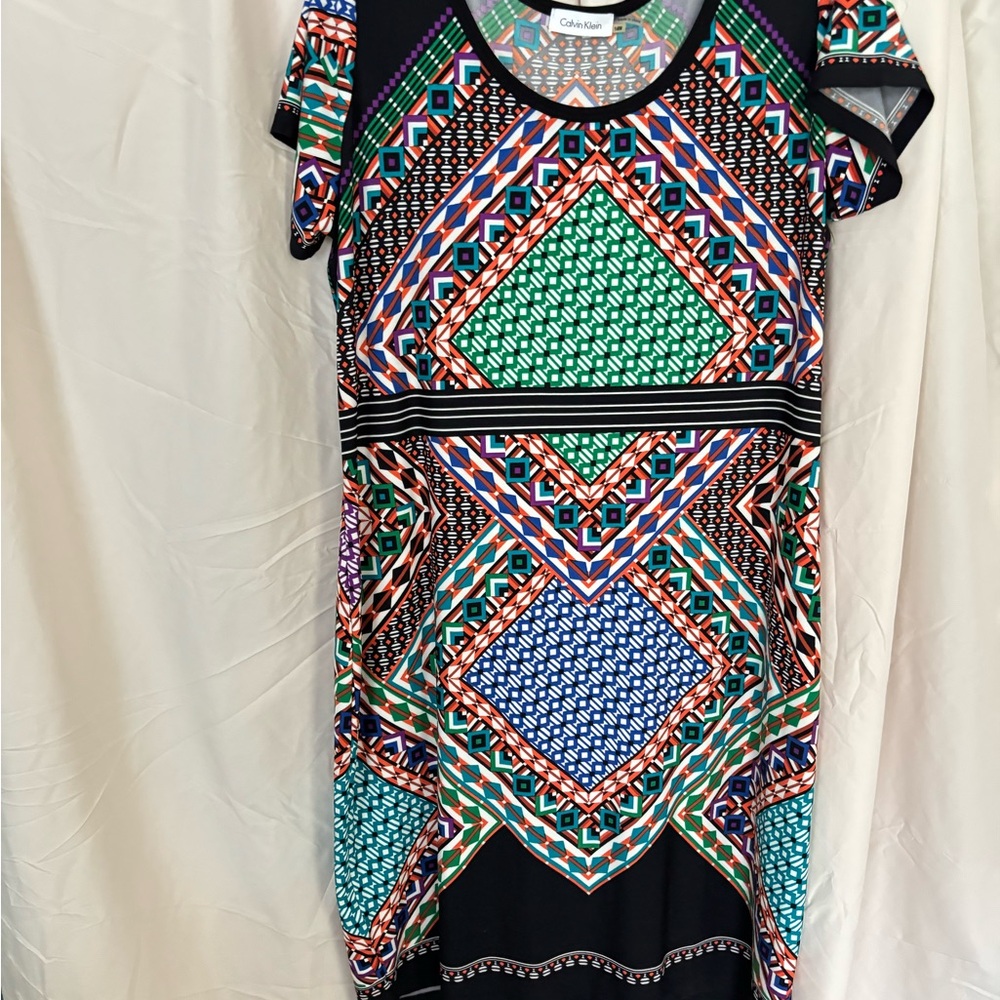 Calvin Klein Multicolor Geometric Mini Dress